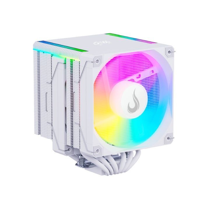 Cooler para Processador Rise Mode Temp 6 Pro White ARGB AMD Intel 120mm Branco RM-ACT6P-ARGB-W