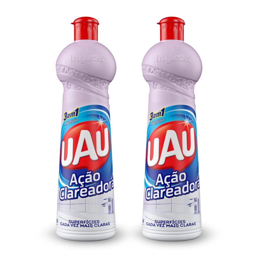 Kit 2un Multiuso UAU Ação Clareadora 500ml