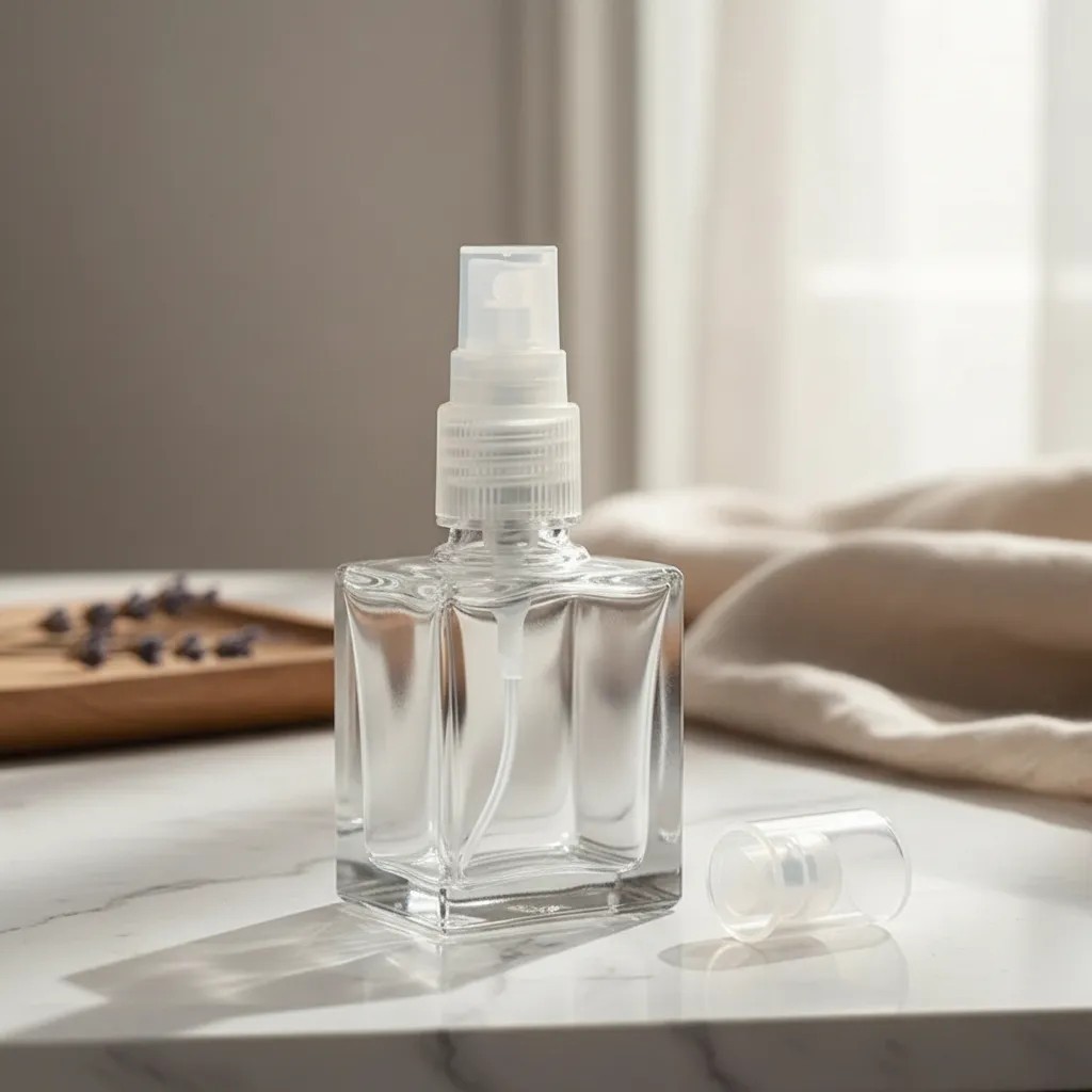 Detalhes do 100 Frasco de vidro 9ml Válvula Spray Perfumes Home spray Decants