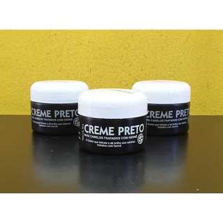 Kit Com 01 | 02 | 03 Creme Preto P/ Cabelos Tratados Com Henê 50g - Petrolato e Seiva de Mutamba
