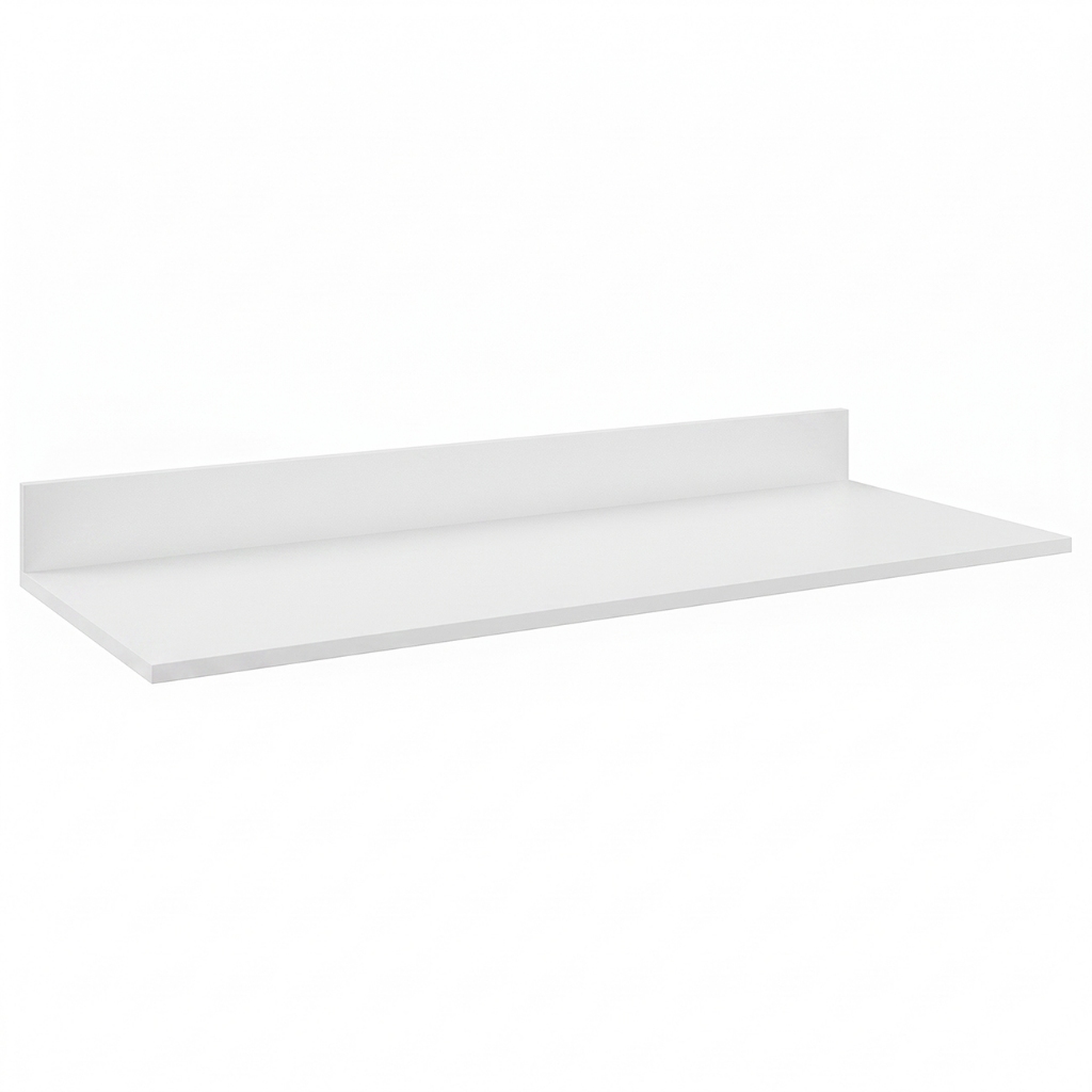 Tampo para Balcão de Cozinha 100cm Branco     - Lumil Móveis