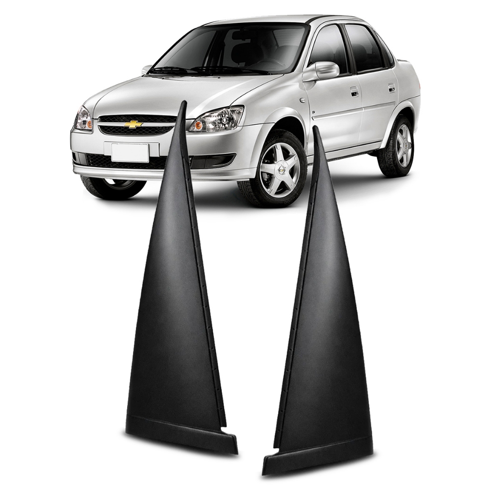 Par Moldura Acabamento Exte Porta Traseira Corsa Classic 2004 a 2015 Hatch 94 a 2002 Sedan 96 a 2010