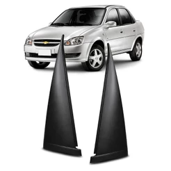 Par Moldura Acabamento Exte Porta Traseira Corsa Classic 2004 a 2015 Hatch 94 a 2002 Sedan 96 a 2010