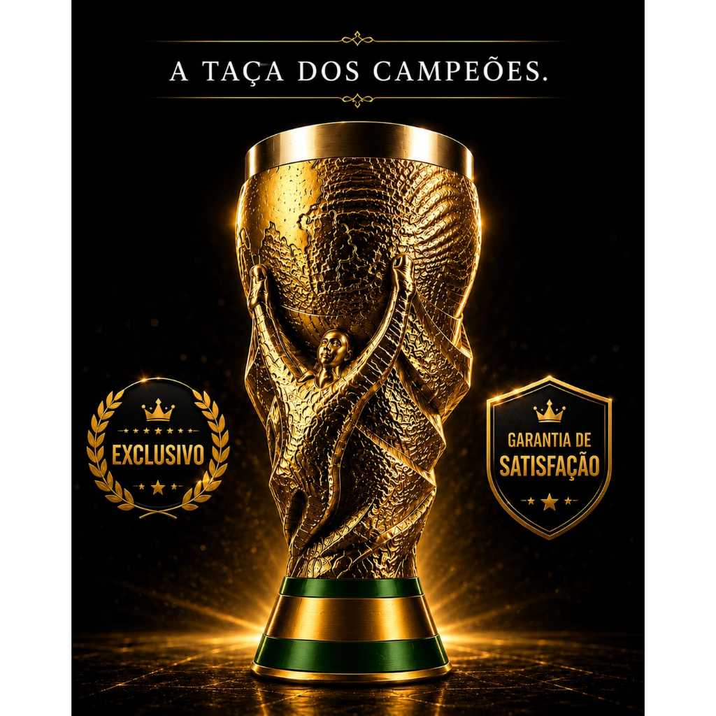 Porta Copos Taça Copa Do Mundo 2026  Brasil + Copo Térmico 473ml