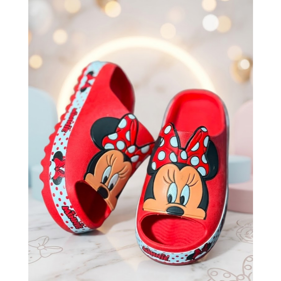 Papete Infantil da Minnie Sandália Confortável Meninas Personagem Escola Sapato