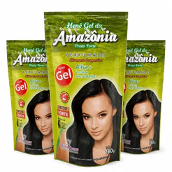 Kit com 3 Henê Amazônia Divina Dama Gel Pouch 180g – Forte/Médio à Escolha