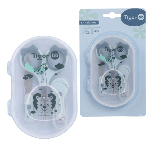 Kit Cuidados Manicure Tigor T. Tigre Para Bebês Com 3 Peças e Case - Pacific