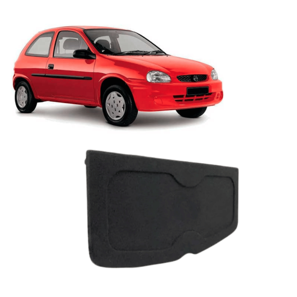 Tampão Porta Malas Chevrolet Corsa Wind 1995 a 2002 4 Portas R-Acoustic Bagagito Carpete Grafite