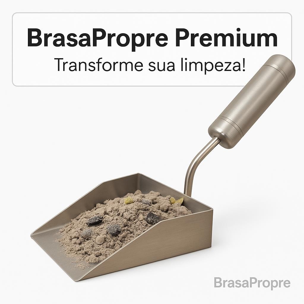 Pá Limpeza Churrasqueira Cinza Carvão Brasa Alta Durabilidade Em Inox