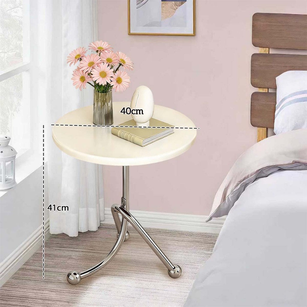 Mesa Lateral Formato C para Café Moderna Multiuso Apoio Sofá Sala Quarto Escritório · foto 2