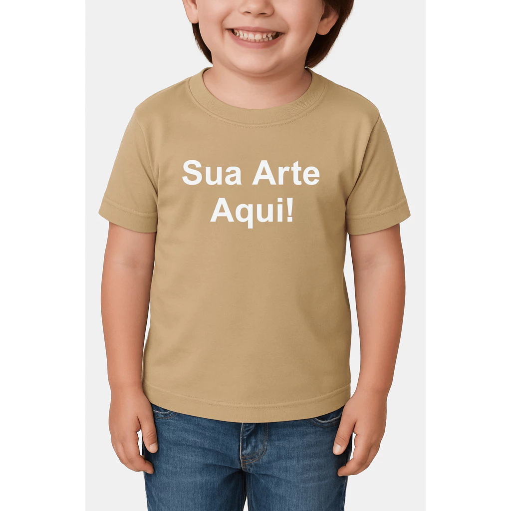 Camiseta Blusa Infantil Personalizada Com Sua Arte Infantil Juvenil Desenhos Aniversarios