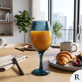 Taça de Água Bordeaux One Azul, Taça de Vidro 600ml – Ruvolo