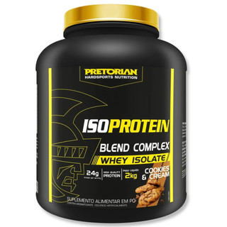 Whey Protein Isolado Iso Blend Complex Zero Açucar Recuperação Muscular Isolate Protein 2Kg - Pretorian