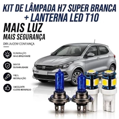 Lâmpada farol ALTO / BAIXO - SUPER BRANCA par FIAT ARGO 2017 ATÉ 2025