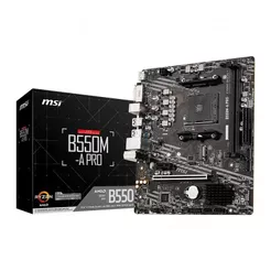 Placa Mãe MSI B550M-A PRO, DDR4, Socket AMD AM4, mATX, Chipset B550, MSIB550MAPRO