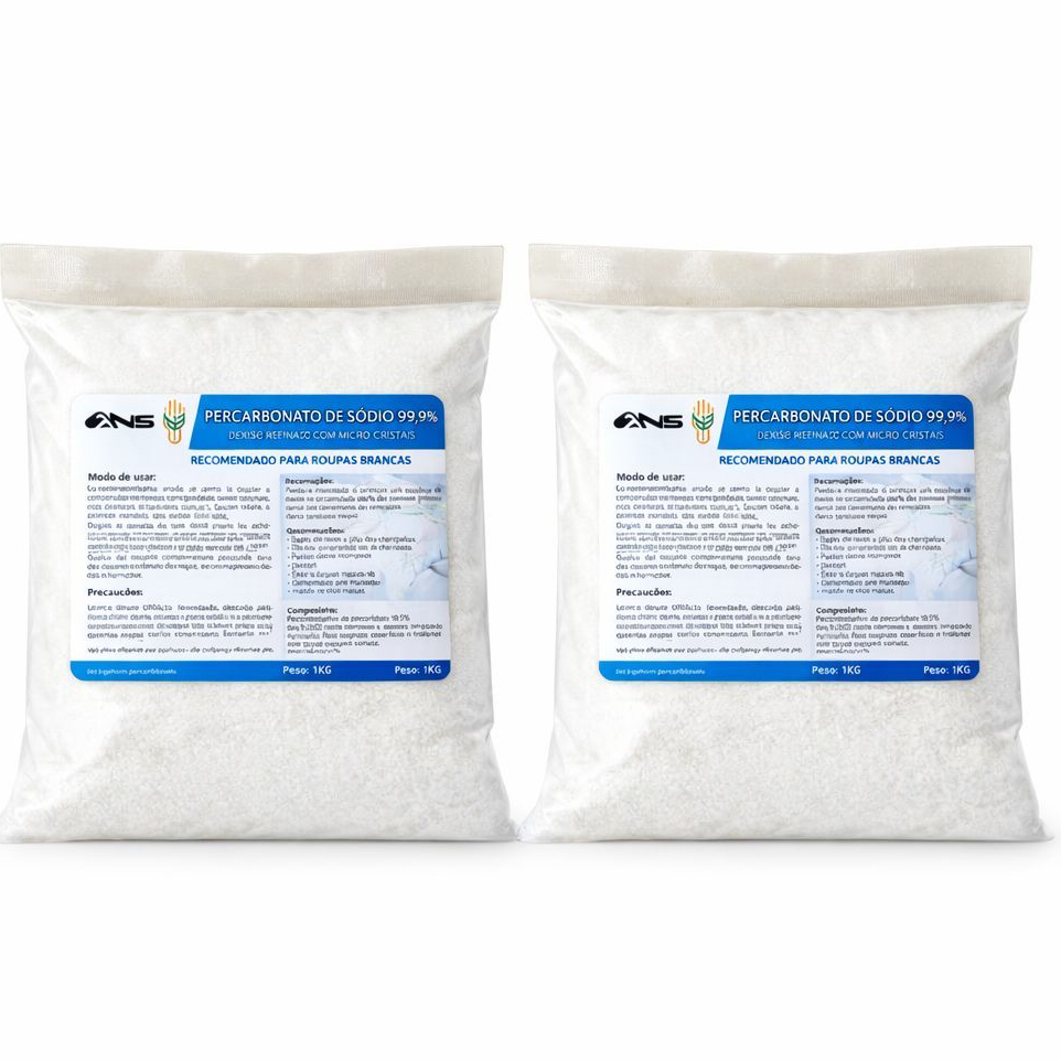 Bicarbonato de Sódio Puro 100% Produto Original Clareador de Roupas 1Kg/2Kg