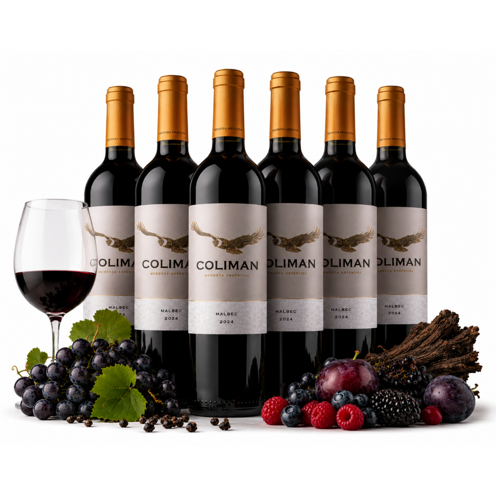 Vinho Tinto Argentino Coliman Malbec 750ml Mendonza