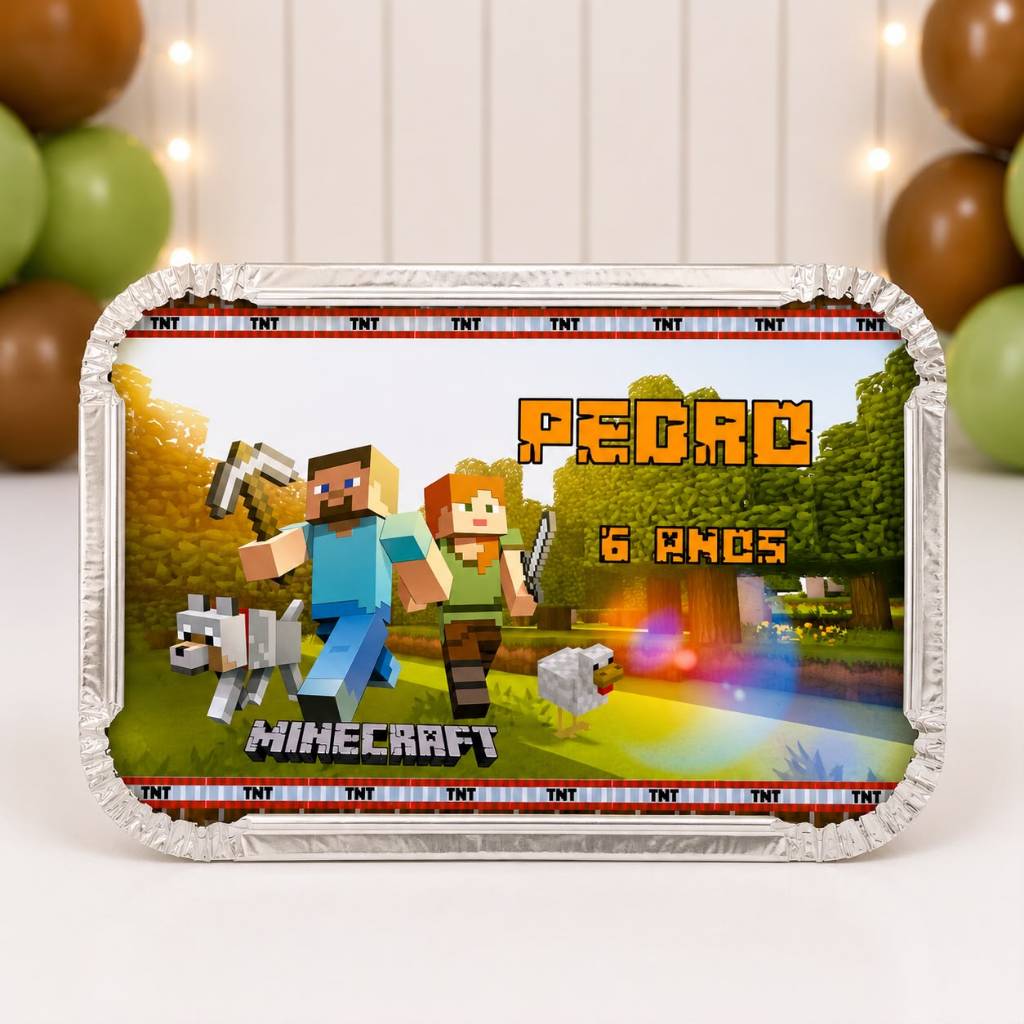 Marmitinha Minecraft Personalizada / Lembrancinha de Festa /Aniversário /  Lembrancinha Infantil
