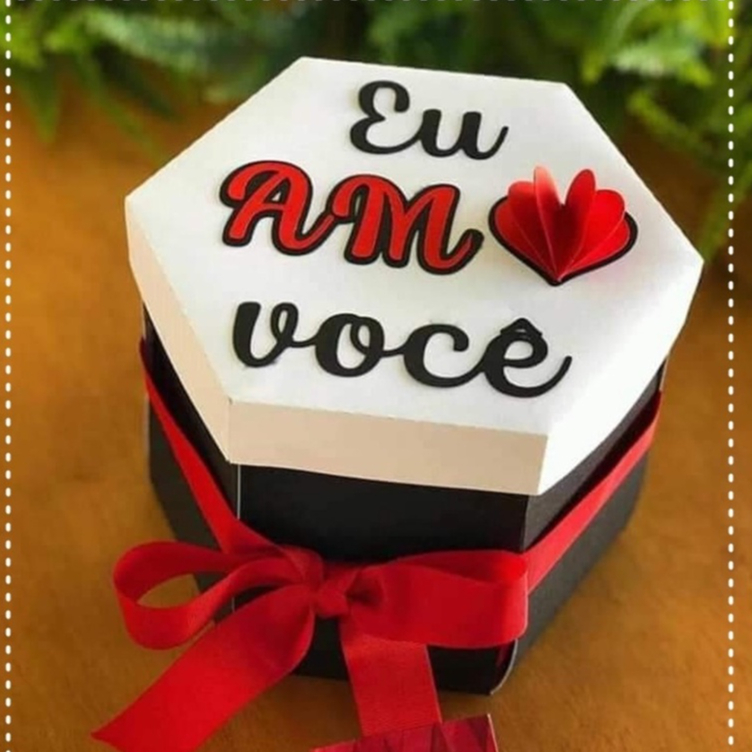 Caixa Explosão Dia dos Namorados para Mini Bolo Presente criativo Romântica Decorativa - Eu Amo Você