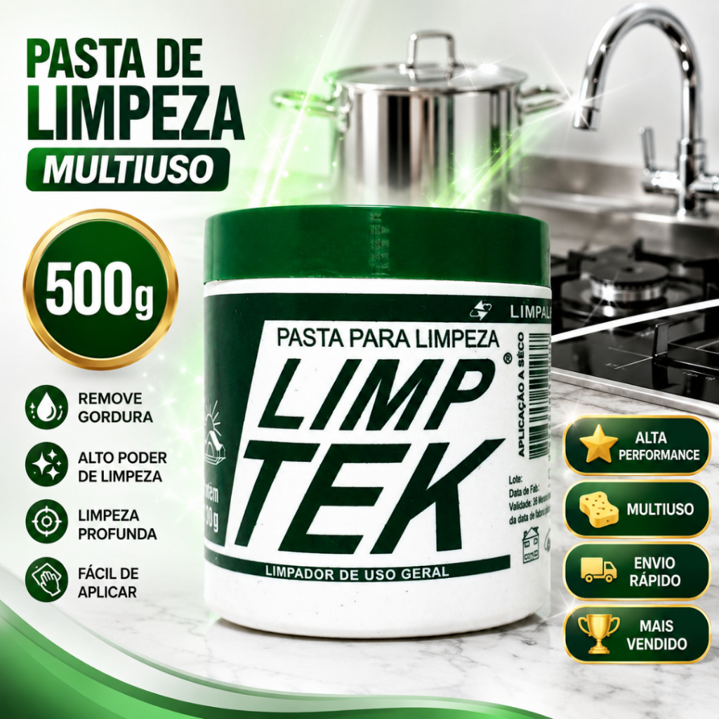 2 Limp Tek 500g Pasta Para Limpeza Profunda Lavagem A Seco Multiuso Carro Casa Computador