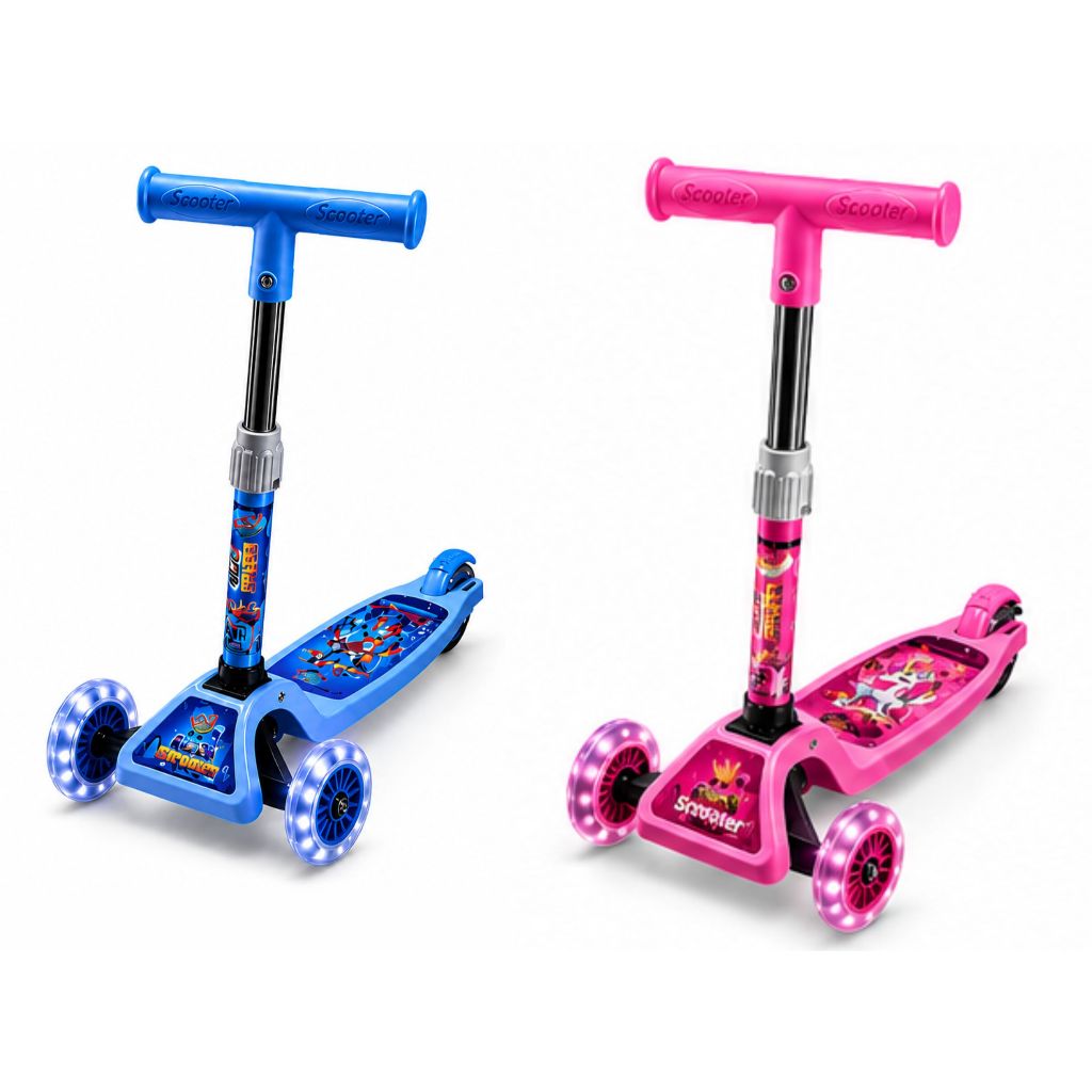 PATINETE INFANTIL 3 RODAS COM LED – DIVERSÃO E SEGURANÇA PARA AS CRIANÇAS!