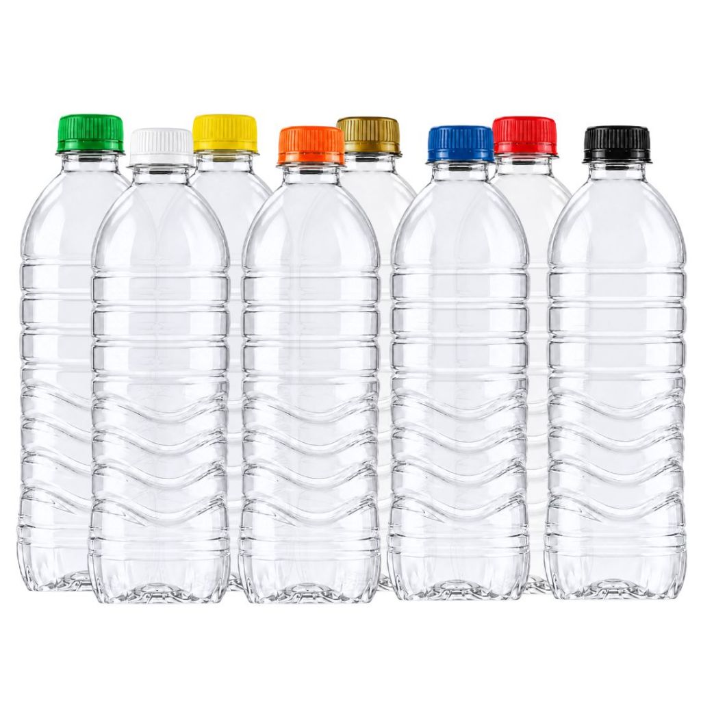 Garrafa PET Cristal 500ml – Kit c/50 – BPA Free c/ Tampa Lacre Suco, Água, Cachaça, Molhos – Atacado