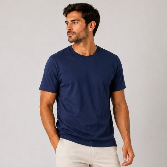 Camiseta Casual Lisa Masculino