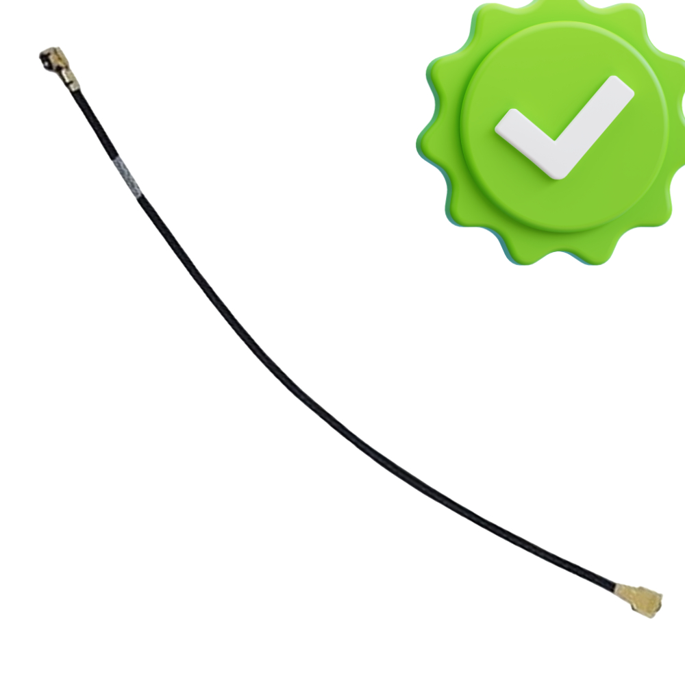 Cabo Coaxial Antena Interna Motorola MOTO G05 5G - MOTO G15 5G - MOTO G84 5G Preto - 13 cm