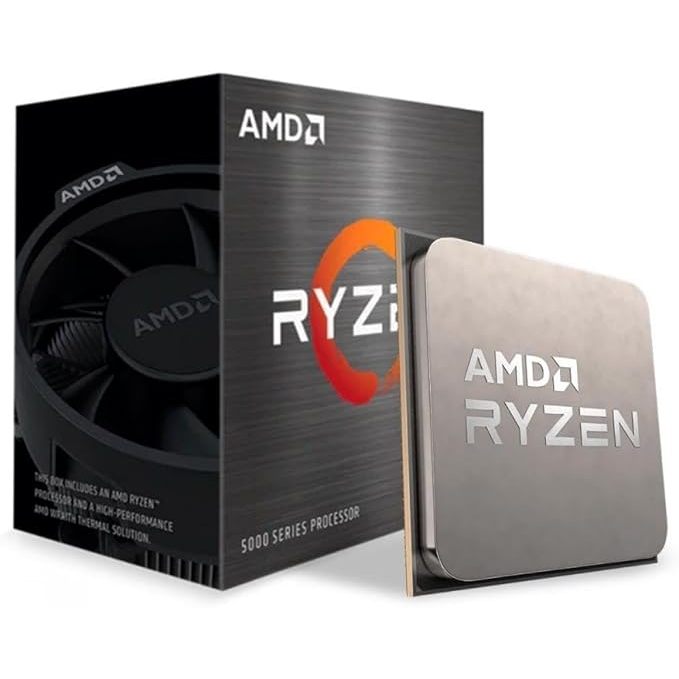 PROCESSADOR AMD Ryzen 7 5700 8 núcleos/16 Thread 65W TDP soquete AM4 L2+L3 Cache 20MB até 4,6GHz 