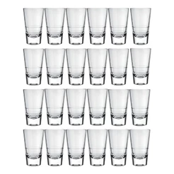 Kit 24 Copos Dose de Vidro 100ml Nadir para Cachaça e Pinga