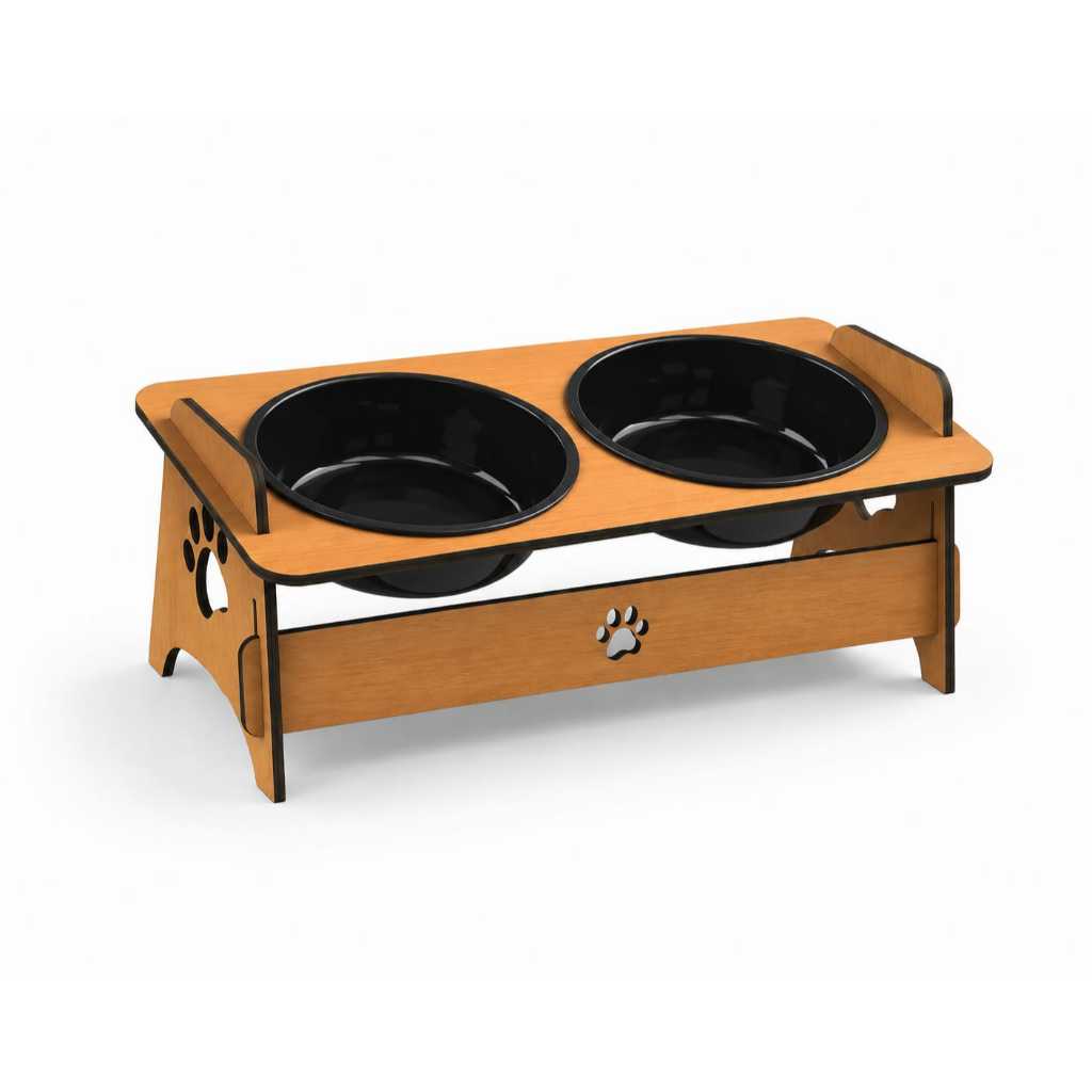 Comedouro Bebedouro Pet Suspenso Para Gato e Cachorro