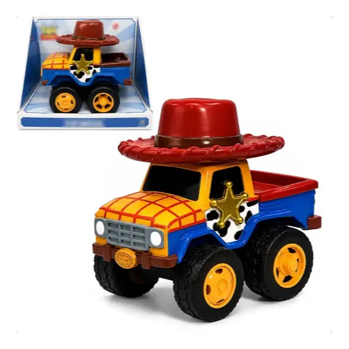 Carrinho Fofomóvel Woody Toy Story Disney Em Vinil Macio - Lider Brinquedos