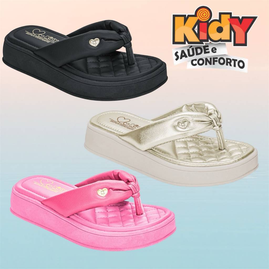 Sandália Infantil Slide Kidy Confortável Verão