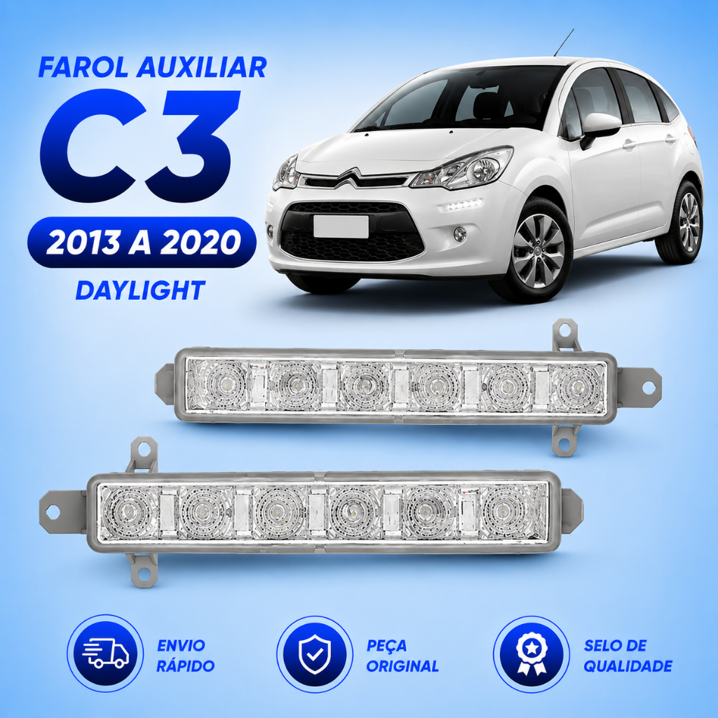 Farol Auxiliar C3 ANO 2013 2014 2015 2016 2017 2018 2019 2020 Daylight