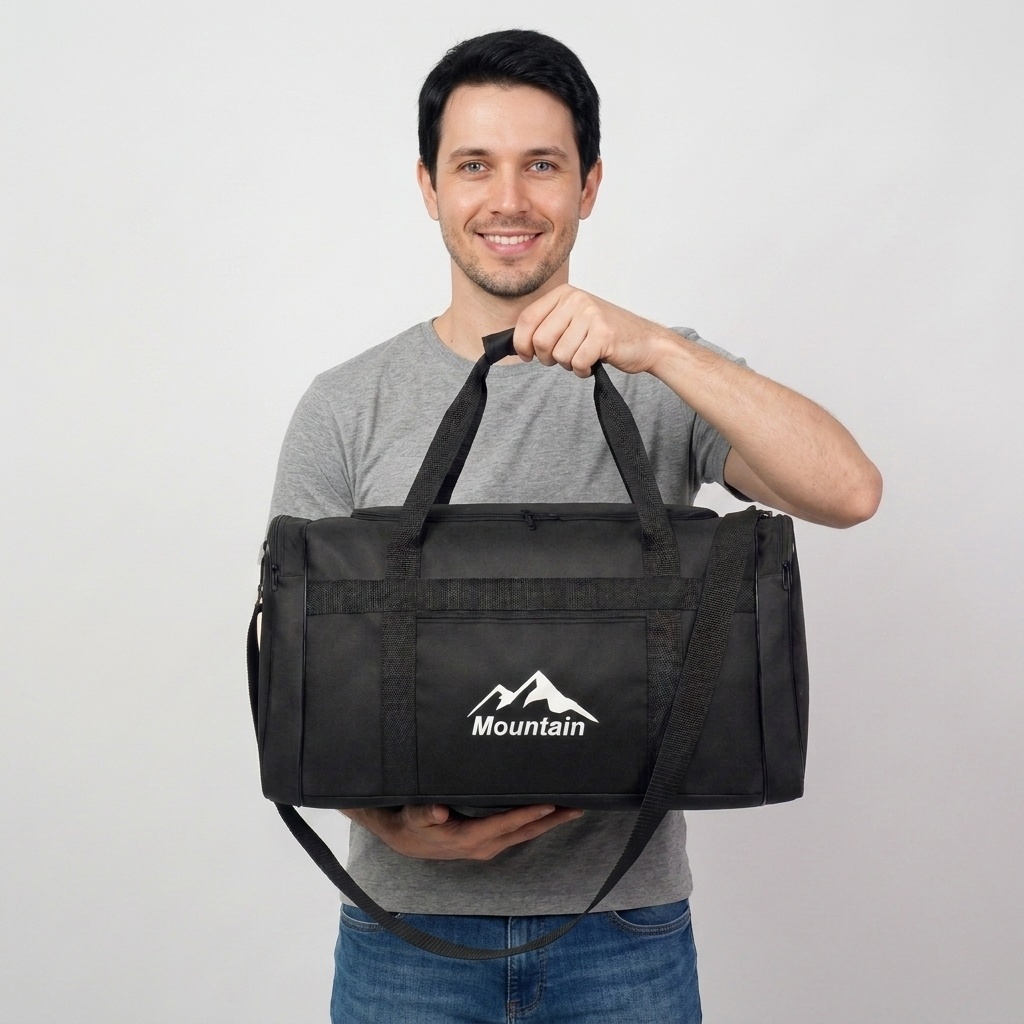 Bolsa de Mão P Necessaire Porta Marmita Chuteira Academia Pequena Dobrável 10L com Alça Mala Unissex