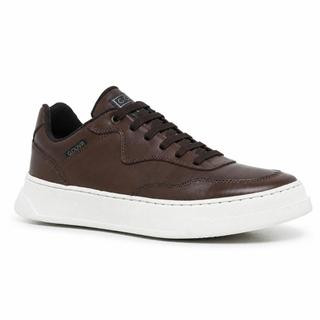 Sapatênis Sneaker Masculino Couro Sola Costurada Elástico Prático Palmilha Gel