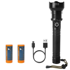 Super Poderosa Lanterna Tática LED Brilhante P90 Mais Forte do Mercado Recarregável com Zoom Bateria Entrega Rápida pode