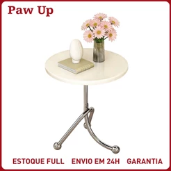 Mesa Lateral Formato C para Café Moderna Multiuso Apoio Sofá Sala Quarto Escritório