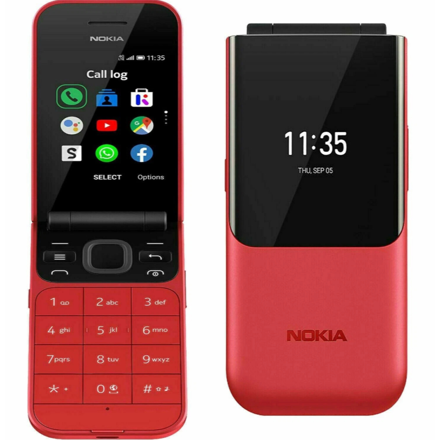 Celular Simples Nokia 2720 4G Dual Chip Bateria de Longa Duração Sinal 4G