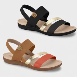 Sandália Feminina Modare Multi Tiras Ultra Conforto Ortopédica Elástico ORIGINAL