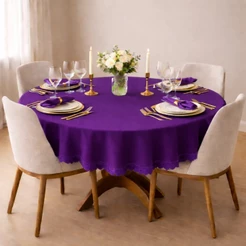 Kit 10 Toalha de Mesa Redonda 1,50m x 1,50m Oxford Ideal para Decoração de Festas e Eventos Excelente Qualidade