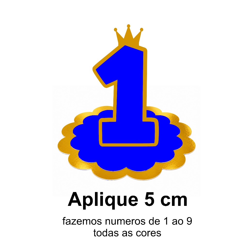 Aplique Número 3D Príncipe e Princesa Personalizado para Festas  • Ideal para Festas e Lembrancinhas  Decoração Mimos