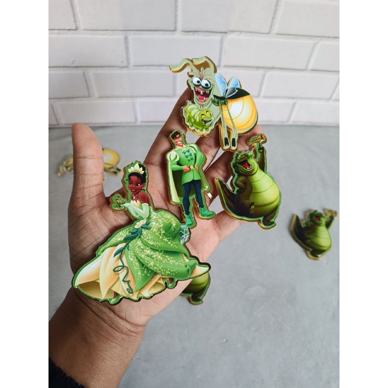 Apliques 3D A Princesa e o Sapo Tiana – Personalizados para Lembrancinhas – Fazemos Todos os Temas