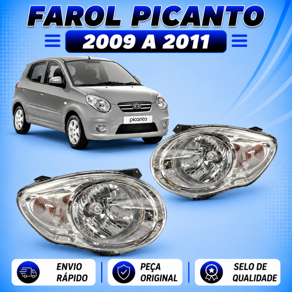 Farol Picanto ANO 2009 2010 2011