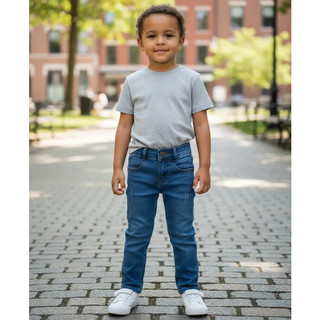 Calça Jeans Infantil Menino 1 á 15 anos Com Regulagem