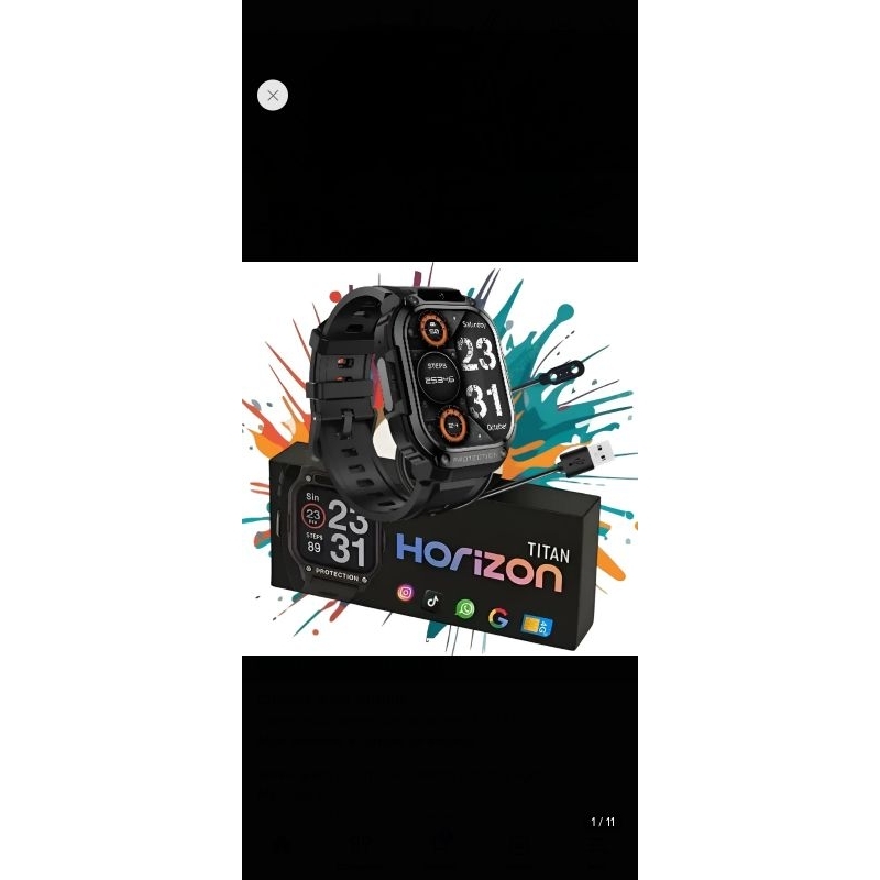 Smartwatch WearZone Horizon Titan 4G com Celular de Pulso, GPS e 16GB