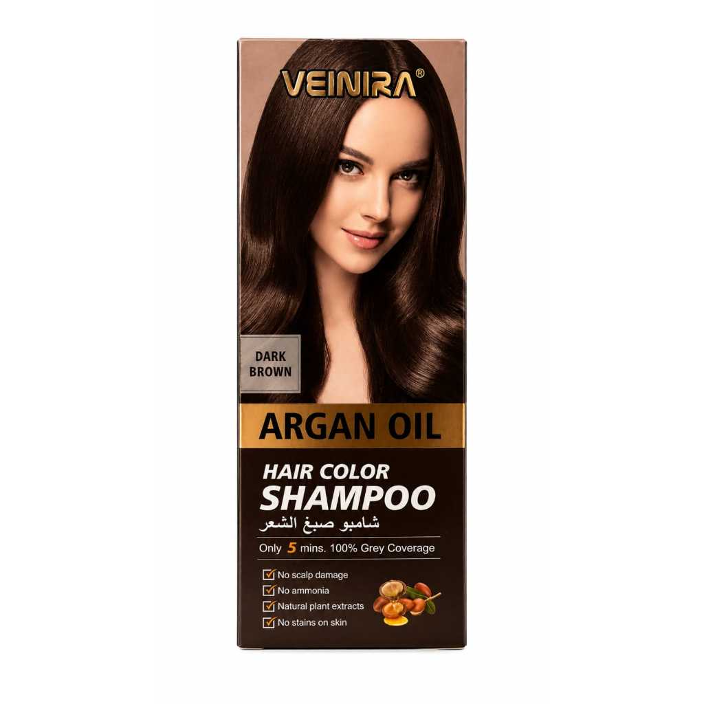 Shampoo Tonalizante Veinira 400ml - Dark Brown