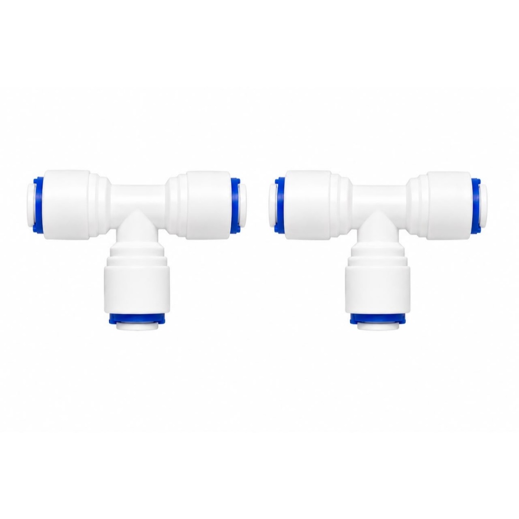 Kit 2 Conector T Engate Rápido 1/4 Purificador Osmose