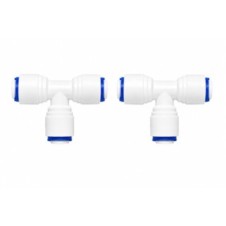 Kit 2 Conector T Engate Rápido 1/4 Purificador Osmose