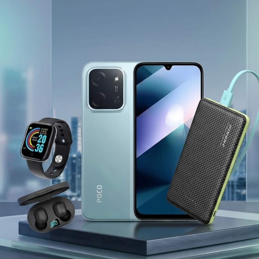 Smartphone Celular C85 NFC 256GB 8GB RAM Dual SIM + Fone Bluetooth  Relógio + Powerbank 10000mah